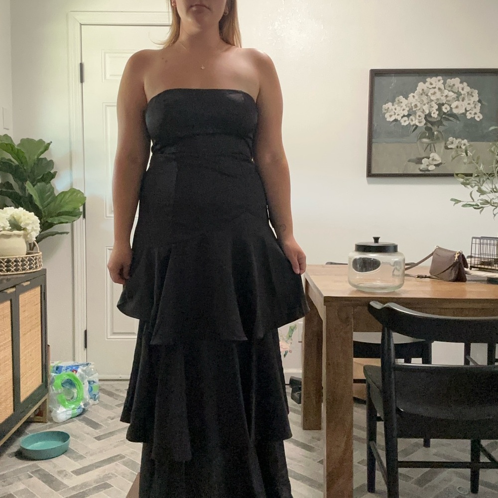 Lulus Elegant Black Strapless Dress